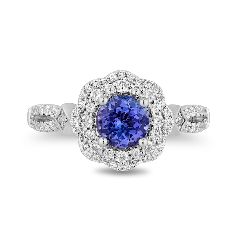 Enchanted Disney Ultimate Princess Tanzanite and 0.45 CT. T.W. Diamond ...