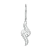 Thumbnail Image 2 of 0.69 CT. T.W. Diamond Past Present Future® Bypass Drop Earrings in 10K White Gold