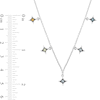 Enchanted Disney Ultimate Princess Celebration Multi-Gemstone Station Necklace in Sterling Silver - 17"