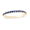 Thumbnail Image 1 of Blue Sapphire Petite Stackable Band in 10K Gold - Size 7