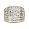 Thumbnail Image 1 of 1.00 CT. T.W. Diamond Multi-Row Anniversary Ring in 10K Gold