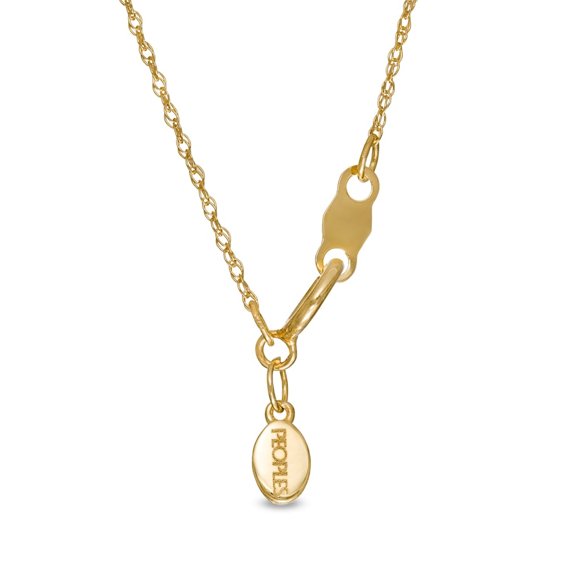 Main Image 3 of Peoples Private Collection 0.15 CT. T.W. Diamond Crown Pendant in 10K Gold