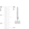 Peoples Private Collection 0.20 CT. T.W. Diamond Crown Drop Earrings in 10K White Gold