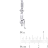 Thumbnail Image 3 of Baguette and Round White Lab-Created Sapphire Alternating Bracelet in Sterling Silver - 7.25"