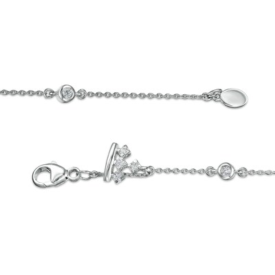 Peoples Private Collection 0.25 CT. T.W. Diamond Bracelet in 10K White Gold - 7.25"