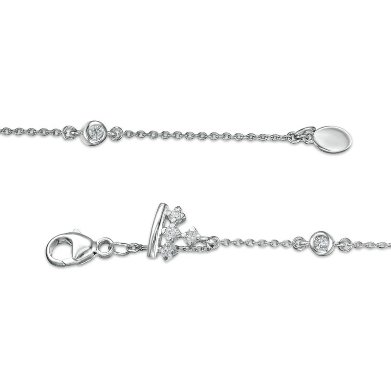 Peoples Private Collection 0.25 CT. T.W. Diamond Bracelet in 10K White Gold - 7.25"