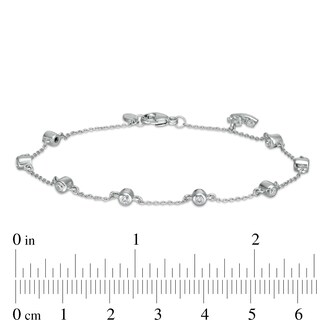 Peoples Private Collection 0.25 CT. T.W. Diamond Bracelet in 10K White Gold - 7.25"