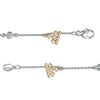 Thumbnail Image 3 of Peoples Private Collection 0.33 CT. T.W. Diamond Station Alternating Crown Bracelet in 10K Two-Tone Gold - 7.25"