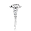 Thumbnail Image 2 of 1.50 CT. T.W. Multi-Diamond Floral Frame Split Shank Engagement Ring in 14K White Gold