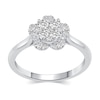 Thumbnail Image 1 of 0.50 CT. T.W. Multi-Diamond Flower Ring in 14K White Gold