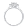 Thumbnail Image 2 of 0.50 CT. T.W. Multi-Diamond Flower Ring in 14K White Gold