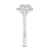 Thumbnail Image 2 of 0.50 CT. T.W. Multi-Diamond Flower Ring in 14K White Gold