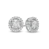 Thumbnail Image 1 of 0.37 CT. T.W. Diamond Frame Stud Earrings in 10K White Gold