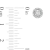 Thumbnail Image 3 of 0.37 CT. T.W. Diamond Frame Stud Earrings in 10K White Gold