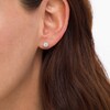 Thumbnail Image 2 of 0.37 CT. T.W. Diamond Frame Stud Earrings in 10K White Gold