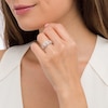 Thumbnail Image 1 of 0.95 CT. T.W. Diamond Five Stone Twist Scallop Edge Ring in 10K Two-Tone Gold