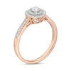 Thumbnail Image 2 of 0.29 CT. T.W. Diamond Double Frame Engagement Ring in 10K Rose Gold
