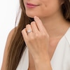 0.29 CT. T.W. Diamond Double Cushion Frame Engagement Ring in 10K Gold