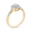 Thumbnail Image 2 of 0.29 CT. T.W. Diamond Double Cushion Frame Engagement Ring in 10K Gold