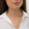 Thumbnail Image 2 of 0.50 CT. T.W. Certified Lab-Grown Diamond Circle Pendant in 14K White Gold (F/SI2)