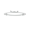 Thumbnail Image 1 of Peoples Private Collection 0.50 CT. T.W. Diamond Crown Collar Bolo Bracelet in 10K White Gold - 9.5"
