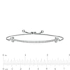 Thumbnail Image 3 of Peoples Private Collection 0.50 CT. T.W. Diamond Crown Collar Bolo Bracelet in 10K White Gold - 9.5"