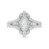 Thumbnail Image 3 of 0.69 CT. T.W. Marquise and Round Diamond Alternating Frame Vintage-Style Engagement Ring in 10K White Gold