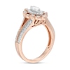 Thumbnail Image 3 of 0.69 CT. T.W. Marquise and Round Diamond Alternating Frame Vintage-Style Engagement Ring in 10K Rose Gold