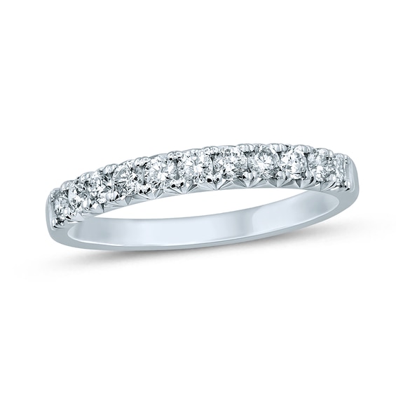 0.45 CT. T.W. Diamond Eleven Stone Anniversary Band in 14K White Gold