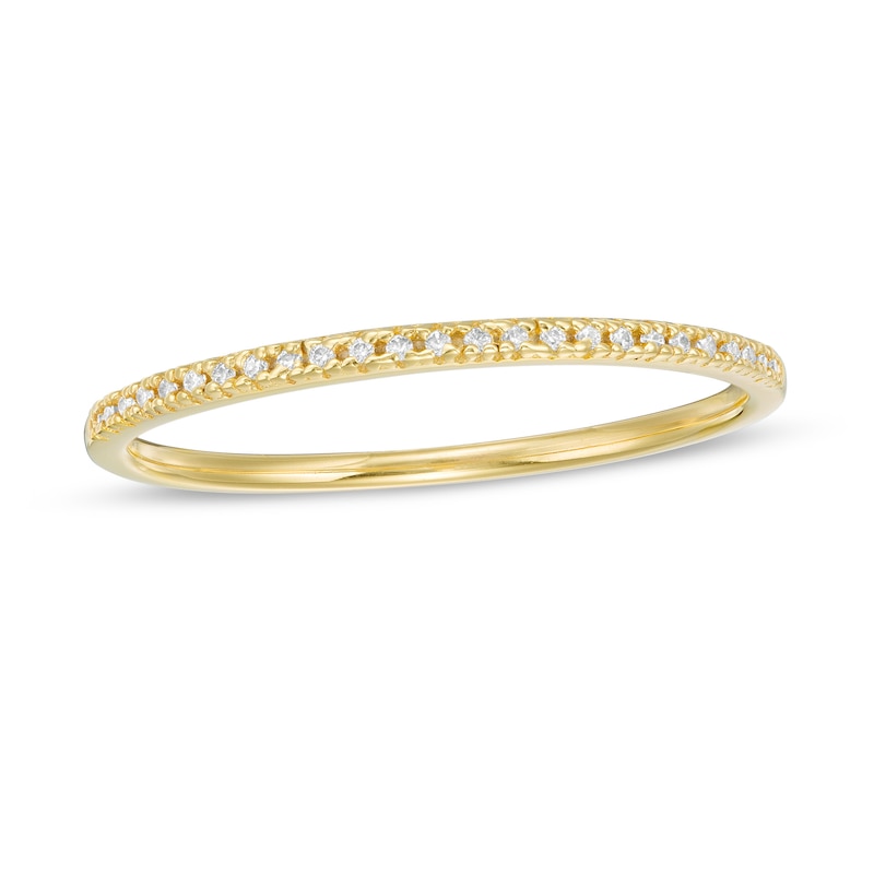 0.05 CT. T.W. Diamond Stackable Anniversary Band in 10K Gold