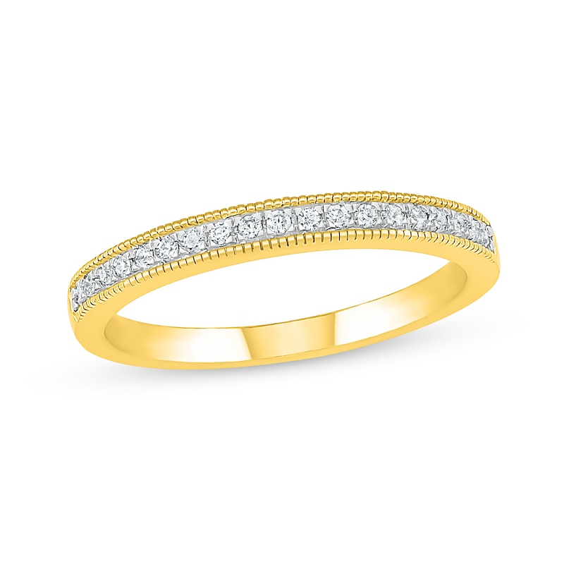 0.95 CT. T.W. Diamond Sunburst Frame Vintage-Style Bridal Set in 10K Gold