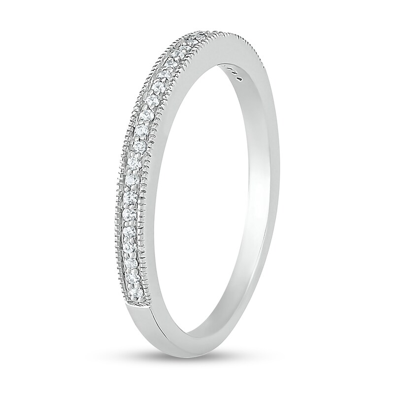 0.58 CT. T.W. Princess-Cut Diamond Frame Art Deco Vintage-Style Bridal Set in 10K White Gold