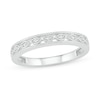 Thumbnail Image 4 of 0.58 CT. T.W. Diamond Scallop Edge Frame Vintage-Style Bridal Set in 10K White Gold