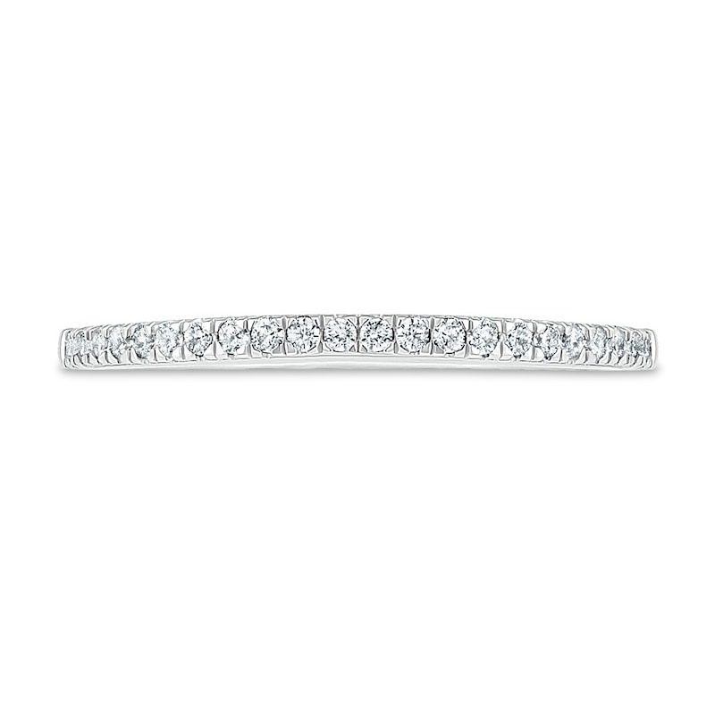 0.69 CT. T.W. Princess-Cut Diamond Flower Frame Vintage-Style Bridal Set in 10K White Gold