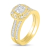 Thumbnail Image 1 of 0.69 CT. T.W. Diamond Frame Vintage-Style Bridal Set in 10K Gold