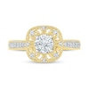 Thumbnail Image 7 of 0.69 CT. T.W. Diamond Frame Vintage-Style Bridal Set in 10K Gold