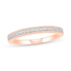 Thumbnail Image 5 of 0.69 CT. T.W. Princess-Cut Diamond Double Cushion Frame Vintage-Style Bridal Set in 10K Rose Gold