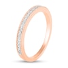 Thumbnail Image 7 of 0.69 CT. T.W. Princess-Cut Diamond Double Cushion Frame Vintage-Style Bridal Set in 10K Rose Gold