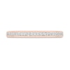 Thumbnail Image 9 of 0.69 CT. T.W. Princess-Cut Diamond Double Cushion Frame Vintage-Style Bridal Set in 10K Rose Gold