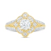 Thumbnail Image 7 of 0.95 CT. T.W. Diamond Tilted Frame Vintage-Style Bridal Set in 10K Gold