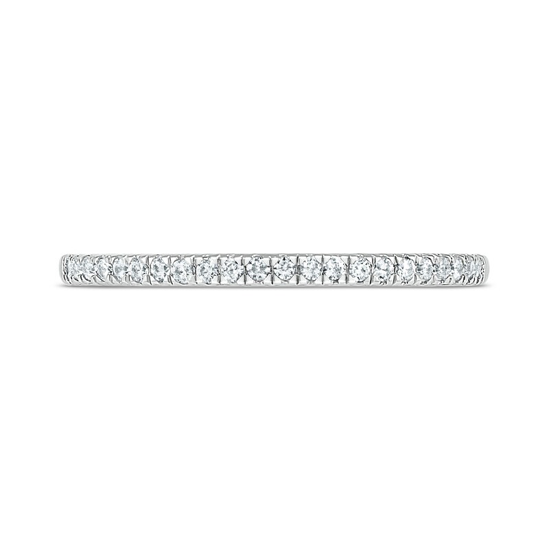 0.69 CT. T.W. Princess-Cut Diamond Tilted Frame Vintage-Style Bridal Set in 10K White Gold