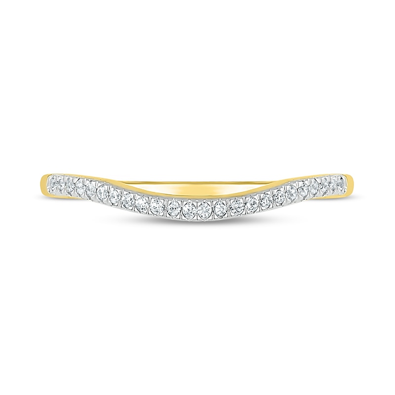 0.69 CT. T.W. Marquise Diamond Scallop Edge Frame Vintage-Style Bridal Set in 10K Gold