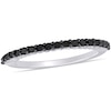 Thumbnail Image 0 of 0.18 CT. T.W. Black Enhanced Diamond Anniversary Band in 10K White Gold