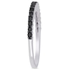 Thumbnail Image 2 of 0.18 CT. T.W. Black Enhanced Diamond Anniversary Band in 10K White Gold