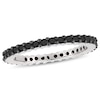 Thumbnail Image 1 of 0.95 CT. T.W. Black Enhanced Diamond Eternity Band in 10K White Gold