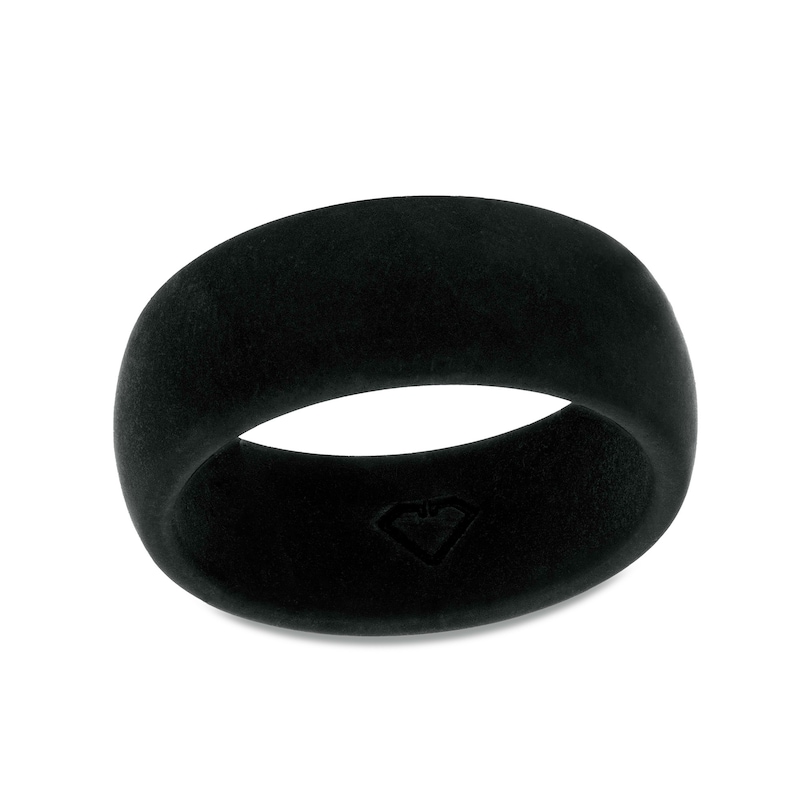Men's 6.0mm Comfort-Fit Wedding Band in Black Silicone