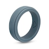 Thumbnail Image 2 of Men's 7.0mm Stepped Edge Comfort-Fit Wedding Band in Grey Silicone