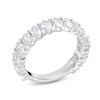 Thumbnail Image 2 of 3.00 CT. T.W. Oval Certified Lab-Grown Diamond Anniversary Band in 14K White Gold (F/SI2)