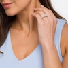 Thumbnail Image 2 of 1.00 CT. T.W. Diamond Frame Past Present Future® Engagement Ring in 10K White Gold