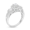Thumbnail Image 3 of 1.00 CT. T.W. Diamond Frame Past Present Future® Engagement Ring in 10K White Gold